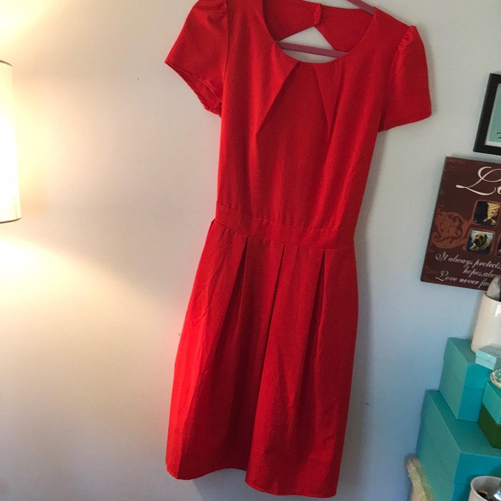 Red dress